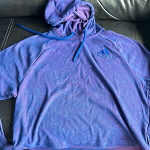 Blue/red towel material brand new adidas hoodie